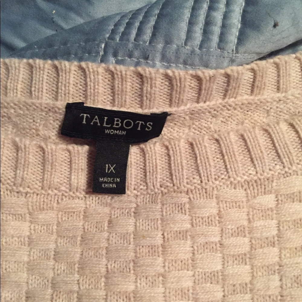 Talbots beige sweater